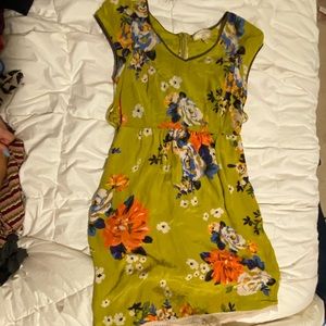 Anthropologie silk mini dress